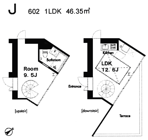 J�^�C�v�@1LDK�@46.35��2