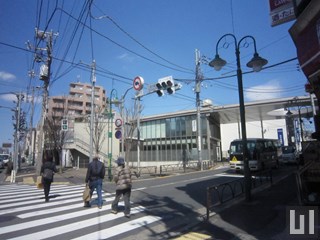 上野毛駅前