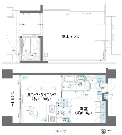 Iタイプ　間取り図