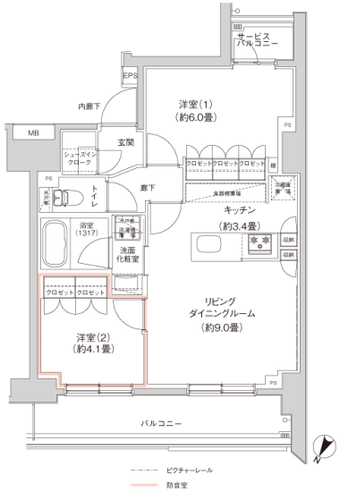 Aタイプ間取り図