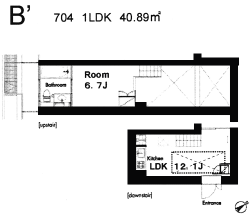 B’タイプ　間取り図