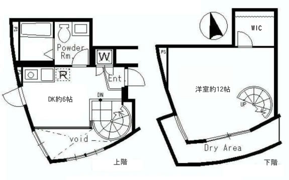 102号室　間取り図