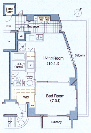 1号室　間取り図