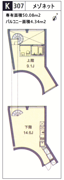 Kタイプ間取り図