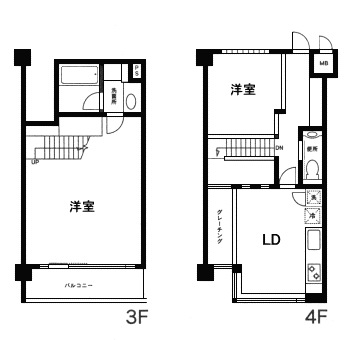 402号室　間取り図