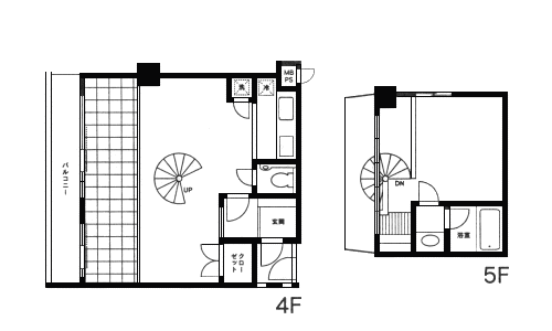 408号室　間取り図