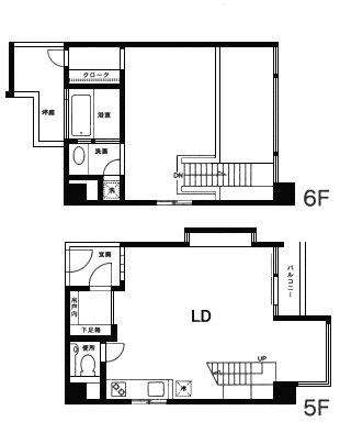 501号室　間取り図