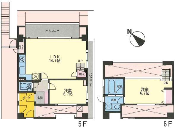 Nタイプ間取り図