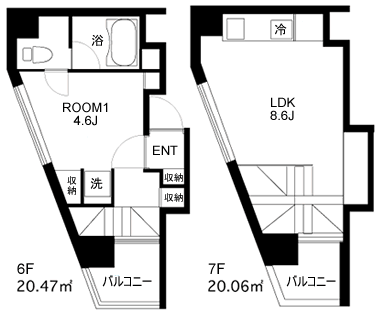 605号室　間取り図