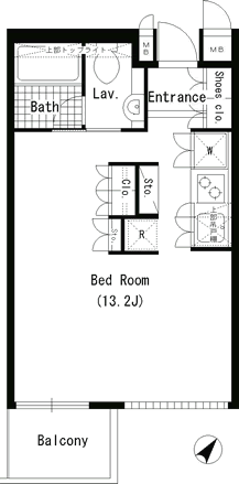 A2タイプ　間取り図