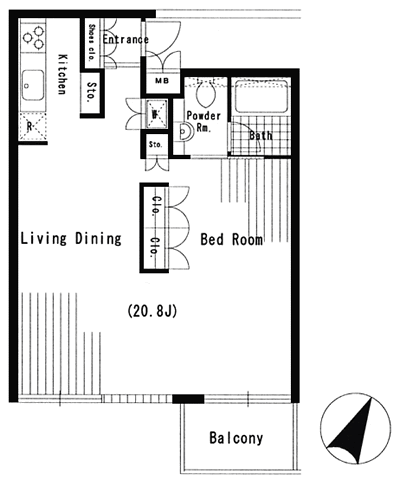 B2タイプ　間取り図