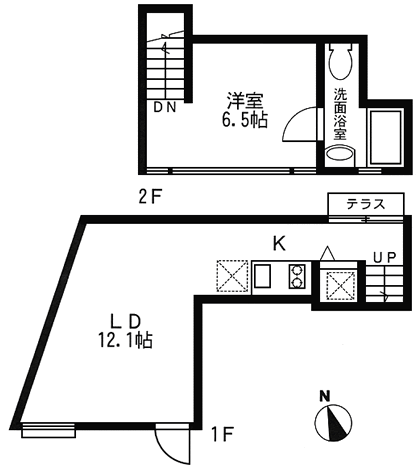 a号室　間取り図