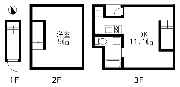 e号室間取り図