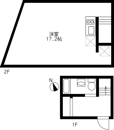 B号室間取り図