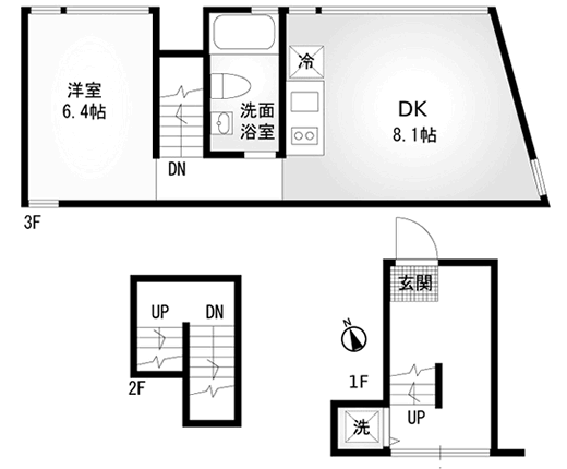 h号室間取り図