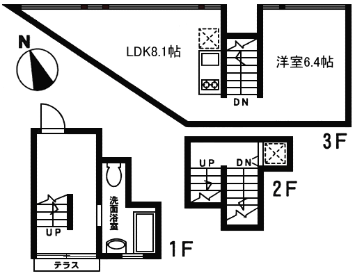 k号室間取り図