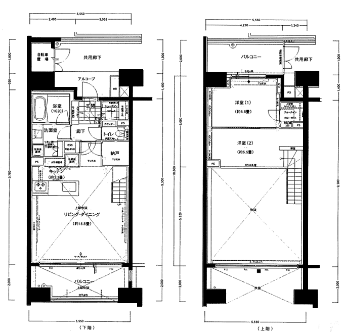 Ｅタイプ　専有面積/83.23m2