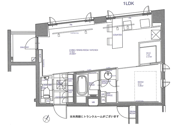 G1タイプ　間取り図