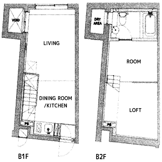004号室　間取り図