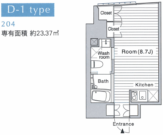 D-1タイプ　間取り図