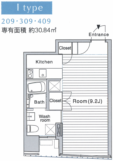 Iタイプ　間取り図