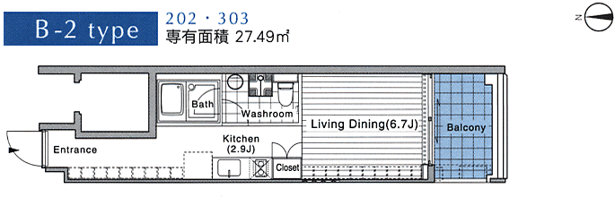 B-2タイプ　間取り図