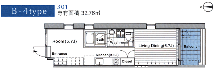 B-4タイプ　間取り図