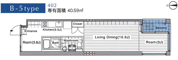 B-5タイプ　間取り図