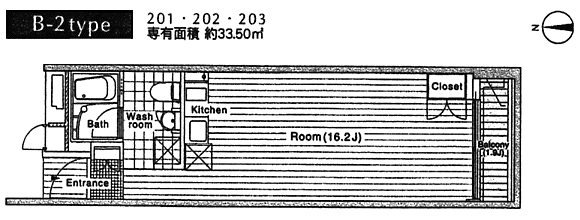 B-2タイプ　間取り図