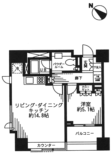 B1タイプ間取り図