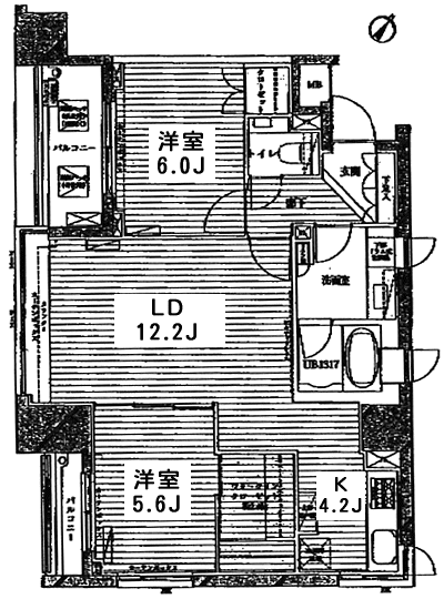 D1タイプ間取り図