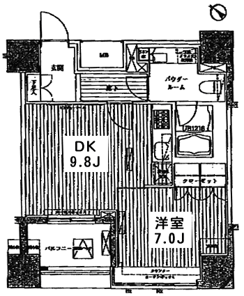 F2タイプ間取り図