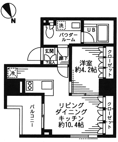 Gタイプ（3階）間取り図