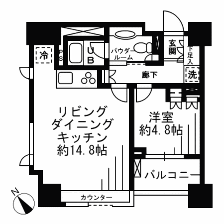 B2タイプ間取り図