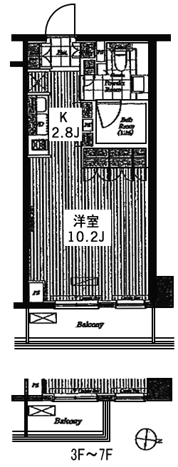 Hタイプ間取り図