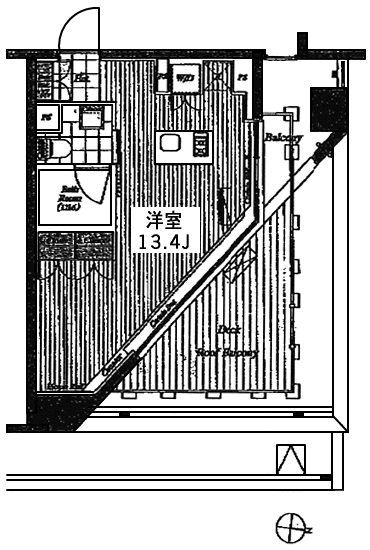 Kタイプ（3階）間取り図