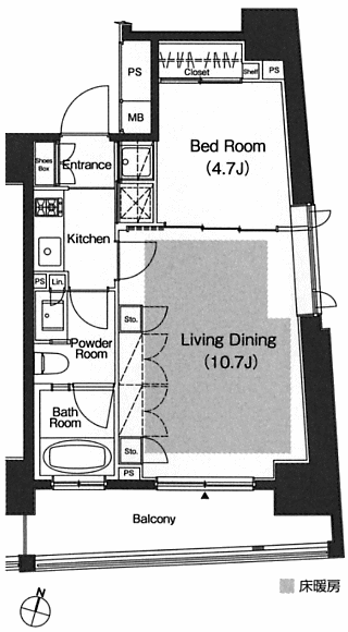 J2タイプ間取り図