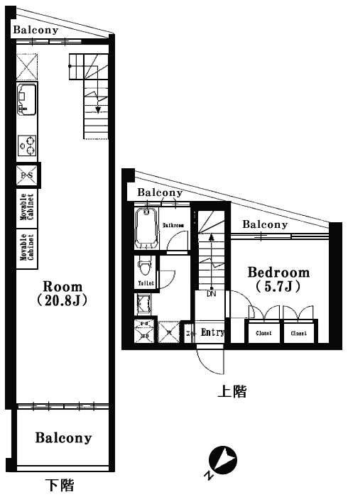 DSタイプ　間取り図