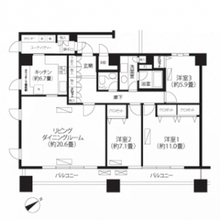 Eタイプ　間取り図