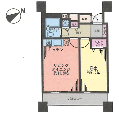 Bタイプ　間取り図