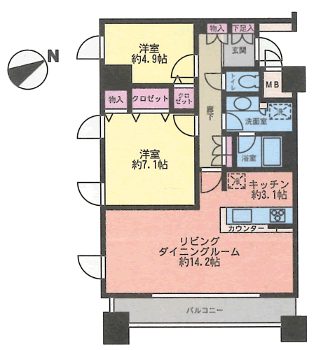 Cタイプ　間取り図