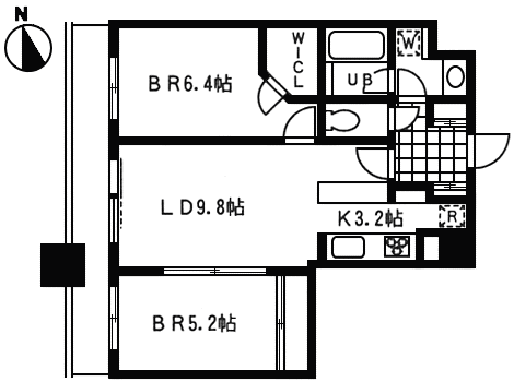 Hタイプ　間取り図