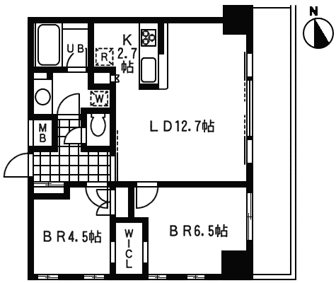 K1タイプ　間取り図