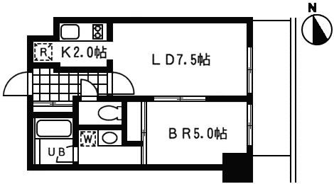 Lタイプ　間取り図