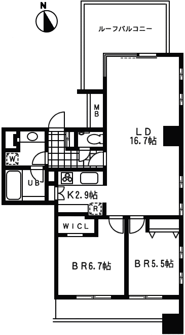 Nタイプ　間取り図