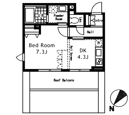 Gタイプ　1DK　31.60ｍ2