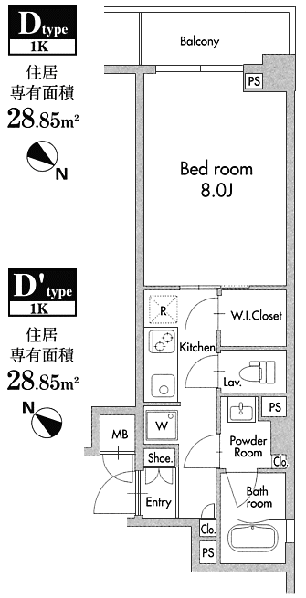 D・D’タイプ　間取り図