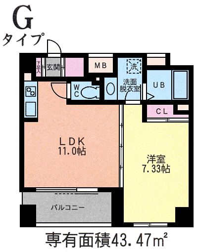 Gタイプ　間取り図
