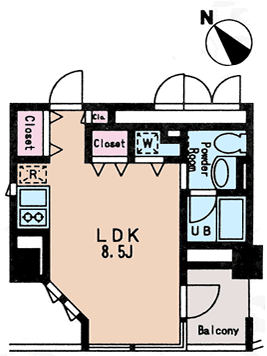 Oタイプ　1R　23.63ｍ2