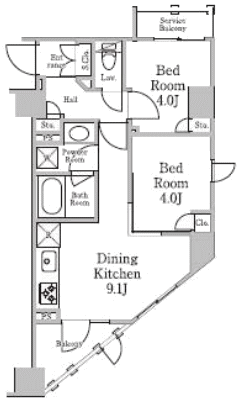 Hタイプ間取り図